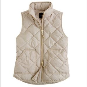 J Crew Tan/Beige Puffer Vest